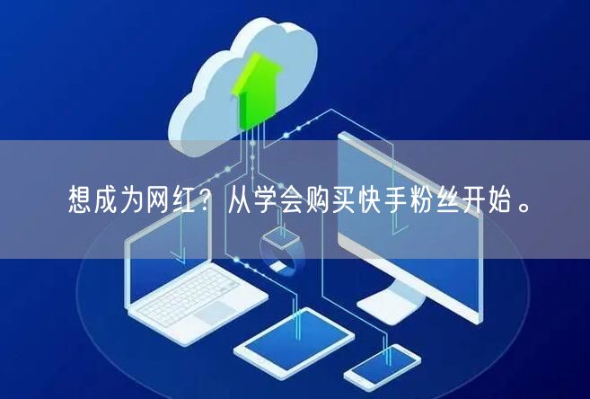 想成为网红?从学会购买快手粉丝开始。
