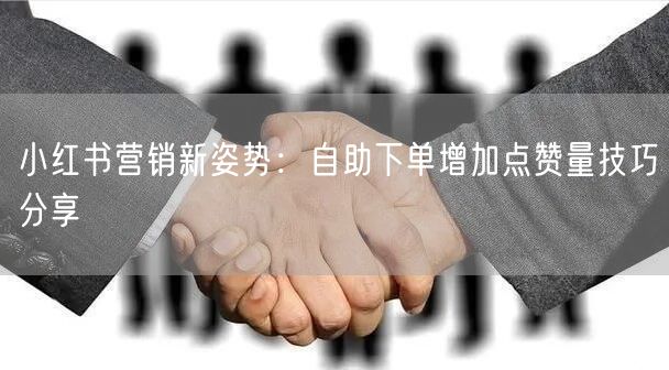 小红书营销新姿势:自助下单增加点赞量技巧分享
