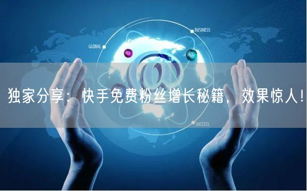 独家分享:快手免费粉丝增长秘籍,效果惊人!
