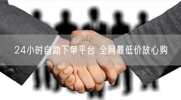 24小时自助下单平台 全网最低价放心购