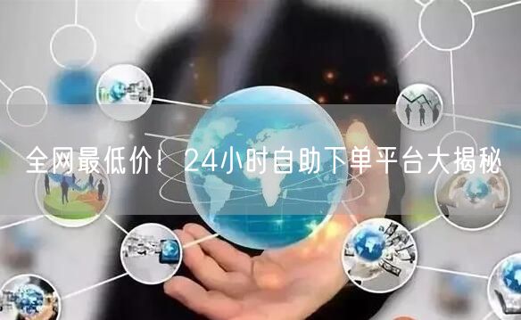 全网最低价!24小时自助下单平台大揭秘