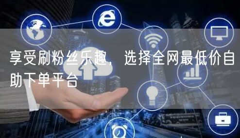 享受刷粉丝乐趣,选择全网最低价自助下单平台