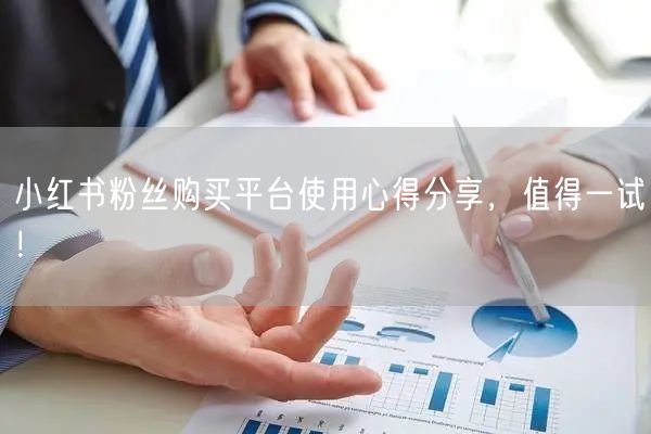 小红书粉丝购买平台使用心得分享，值得一试！